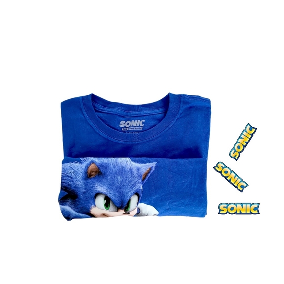Sonic Hedgehog Character Graphic Print Big Boy's T-shirt - Picture 3 of 3